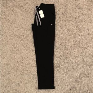 FIGS Yola- Skinny Scrub Pants (Black) (Small)